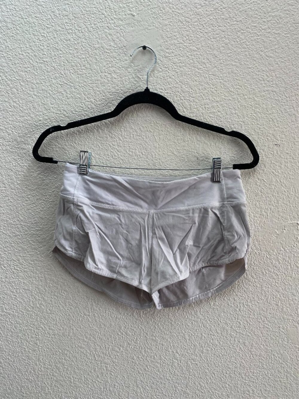 Lululemon Speed Up LR Short 2.5” Lined Women’s Size 4 Gray LW7ATFR Gym Fitness